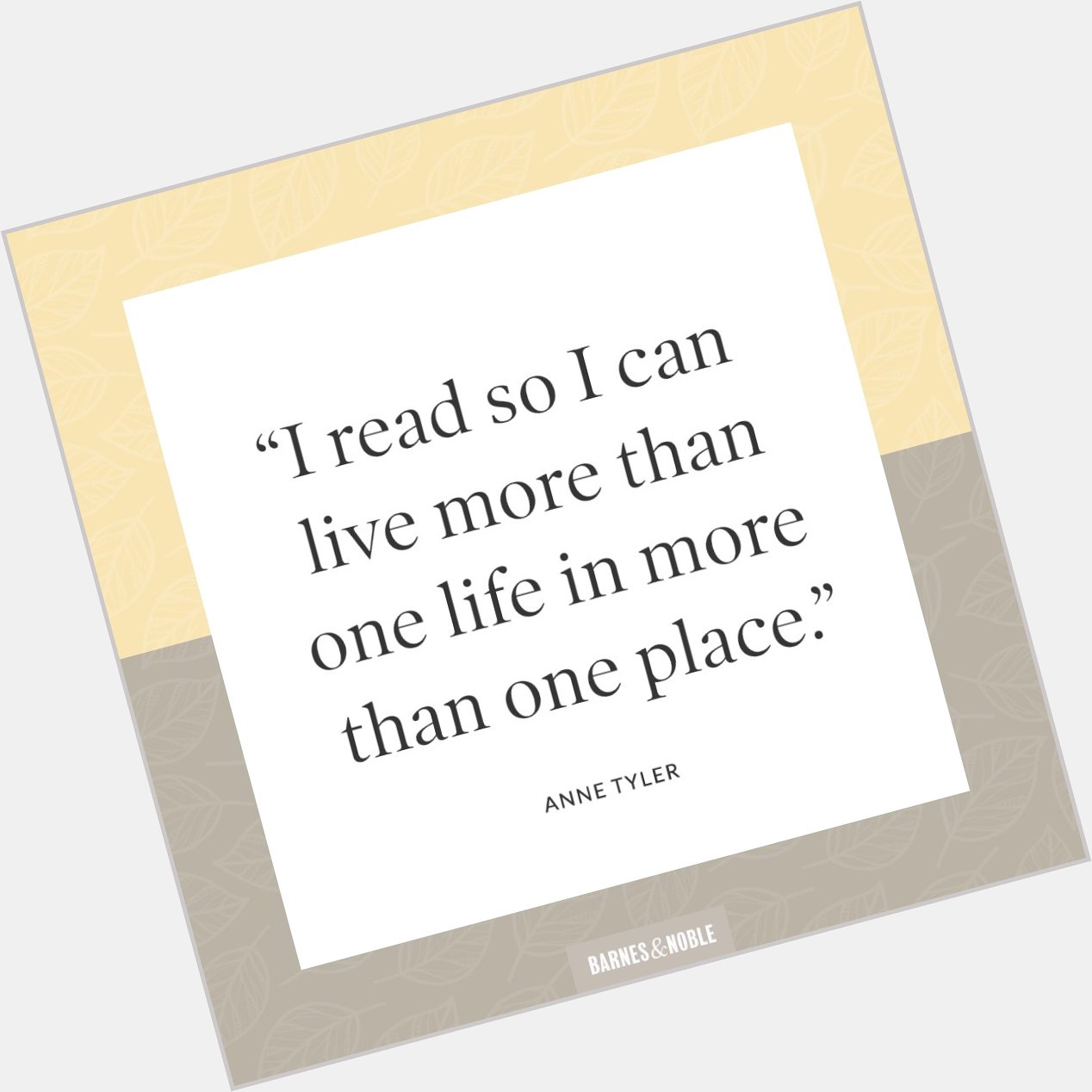 Happy birthday, Anne Tyler! Reply & let us know why you read. 