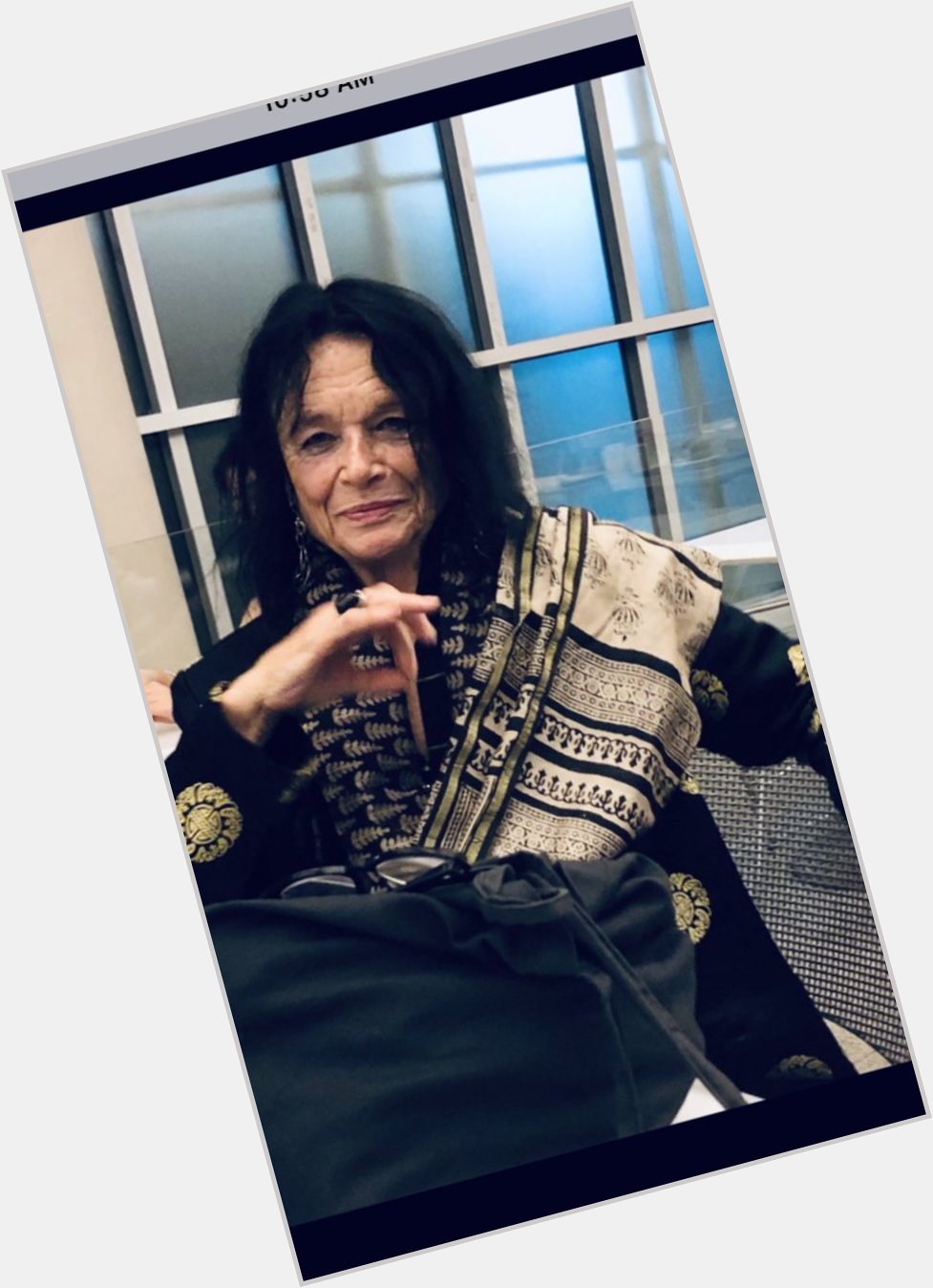 Happy Birthday  Anne Waldman 
I had the good luck to run into her at the Met in 2019 and got this photo 