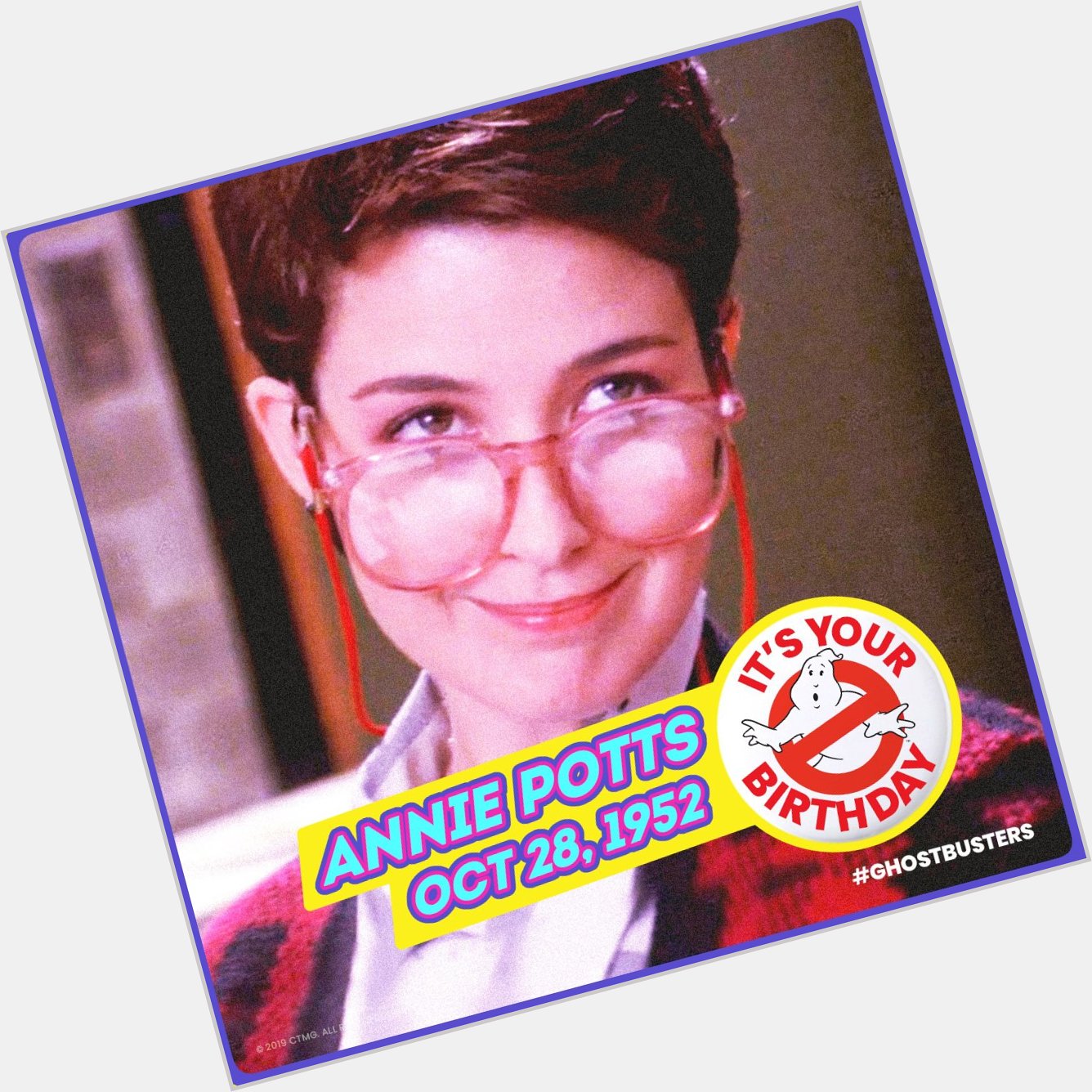 Happy birthday, Annie Potts! And again, sorry about the bug eyes thing. 