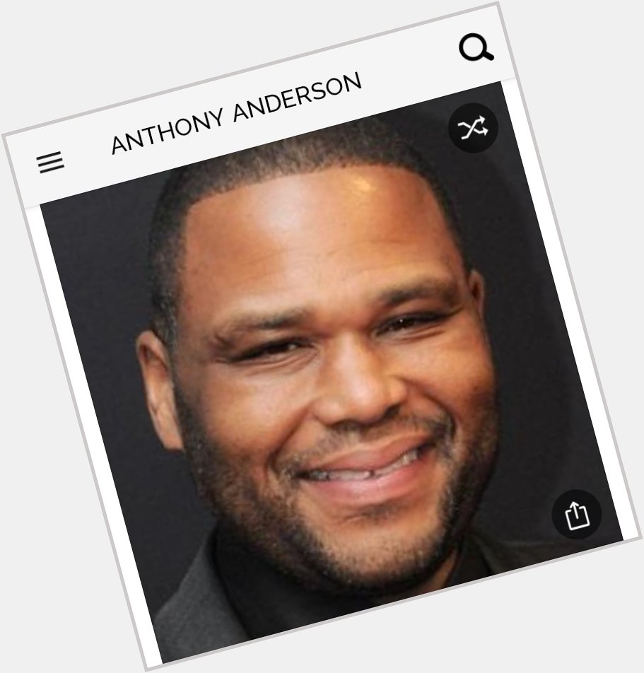 Happy birthday to this great actor.  Happy birthday to Anthony Anderson 
