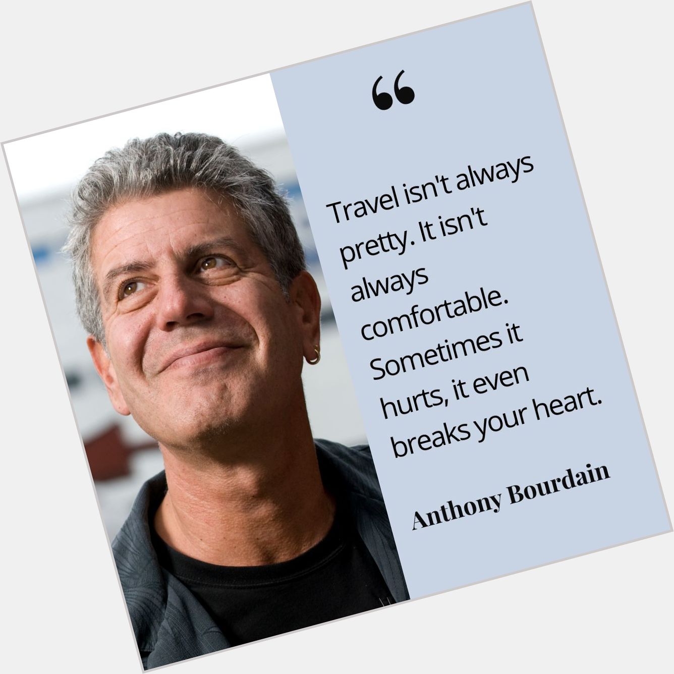 Happy birthday to the Anthony Bourdain, who would have been 65 years old today 