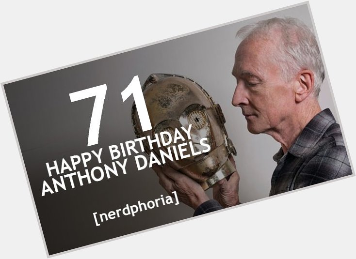 Happy Birthday to the man behind the golden mask! Anthony Daniels!  