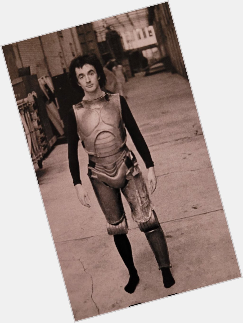 Happy birthday to actor Anthony Daniels, alter ego of C-3PO, seen here in a very early version of the costume. 