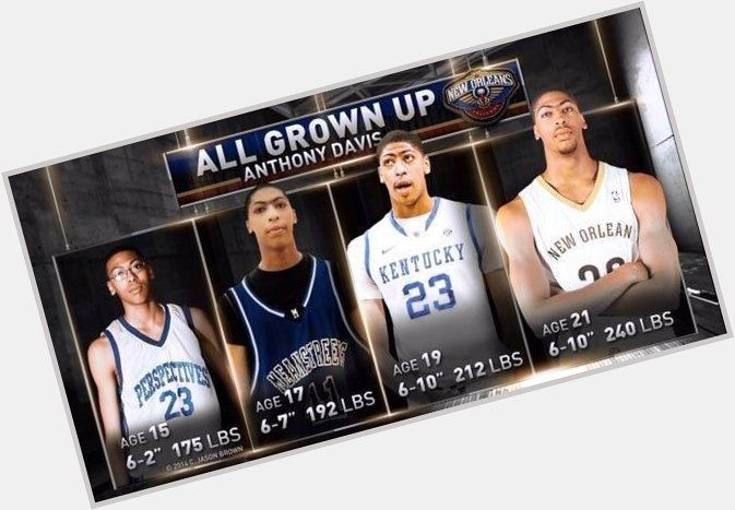 Happy Birthday Anthony Davis! Look how much he transformed in a 6-year span as he came to the league. 