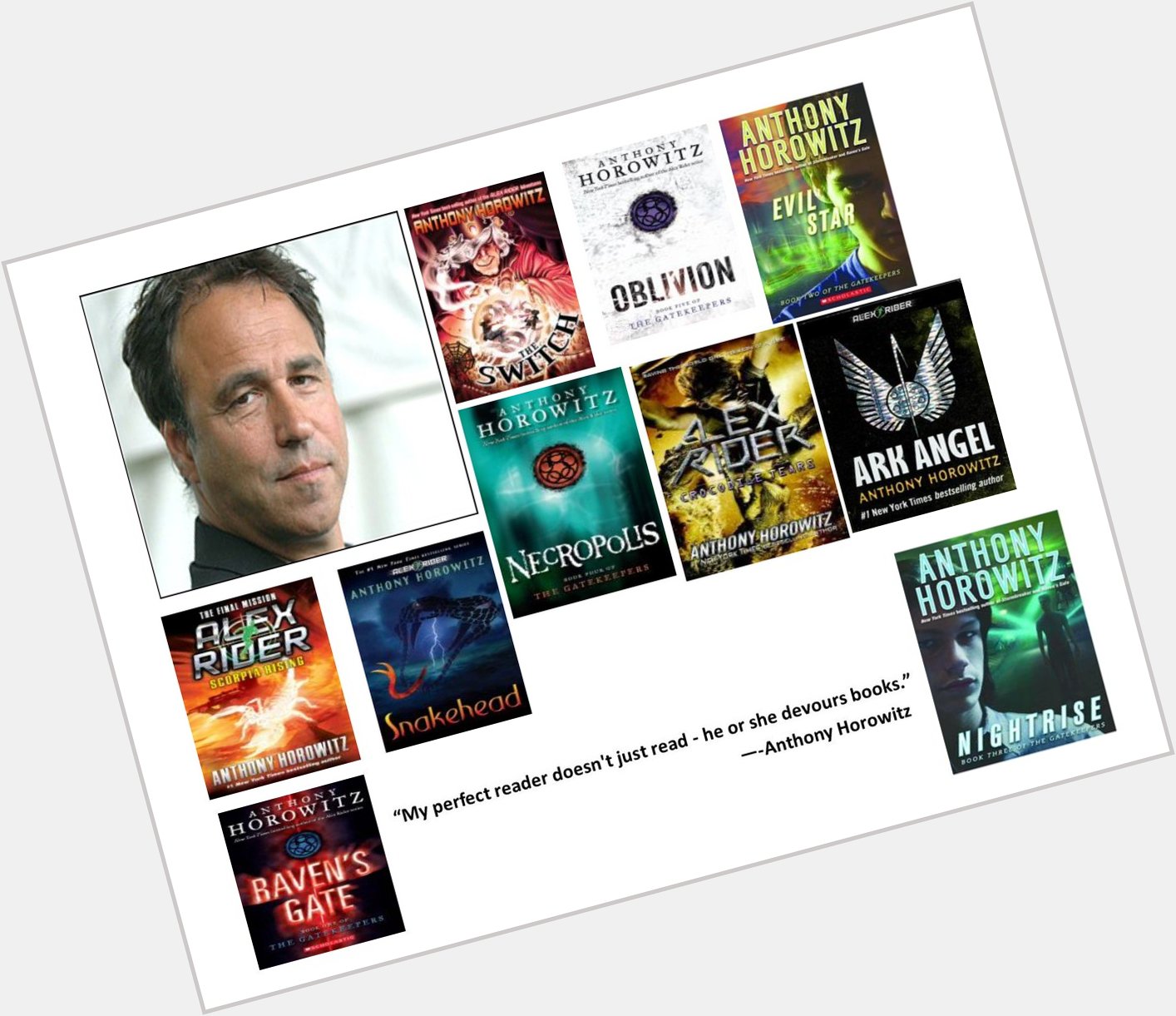 Happy Birthday to Anthony Horowitz!  