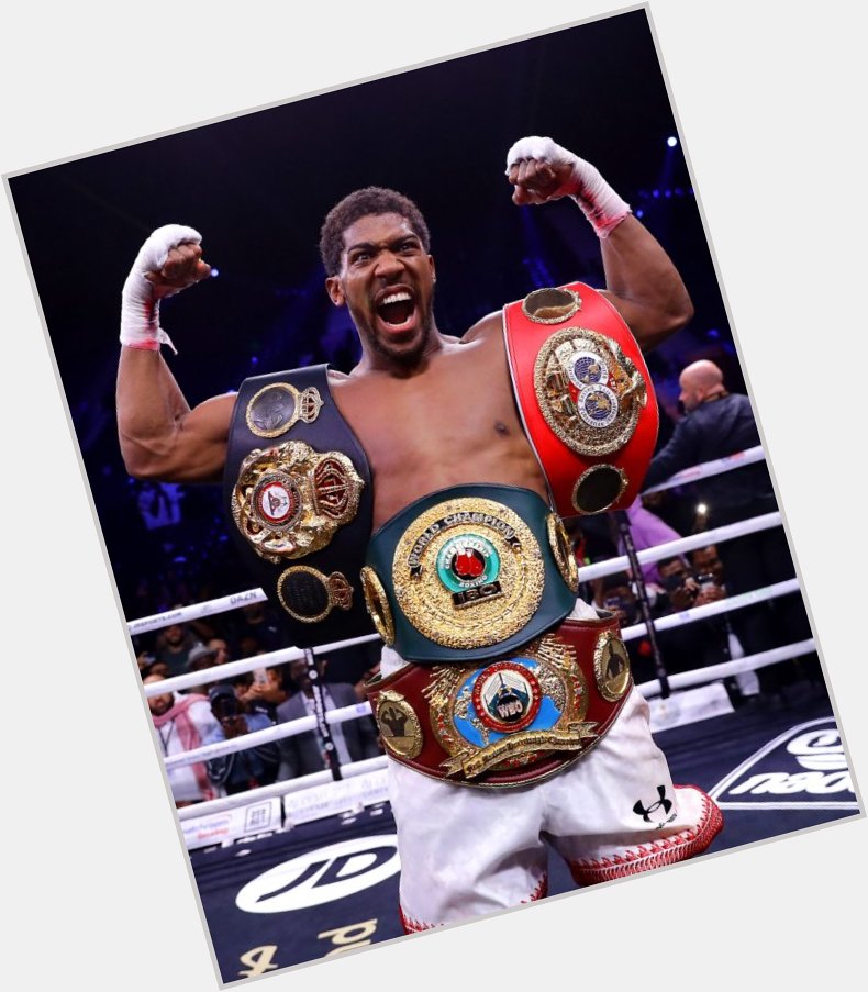 A very happy birthday to Anthony Joshua who turns 32 today.  Can\t wait to see him on top of the World again. 