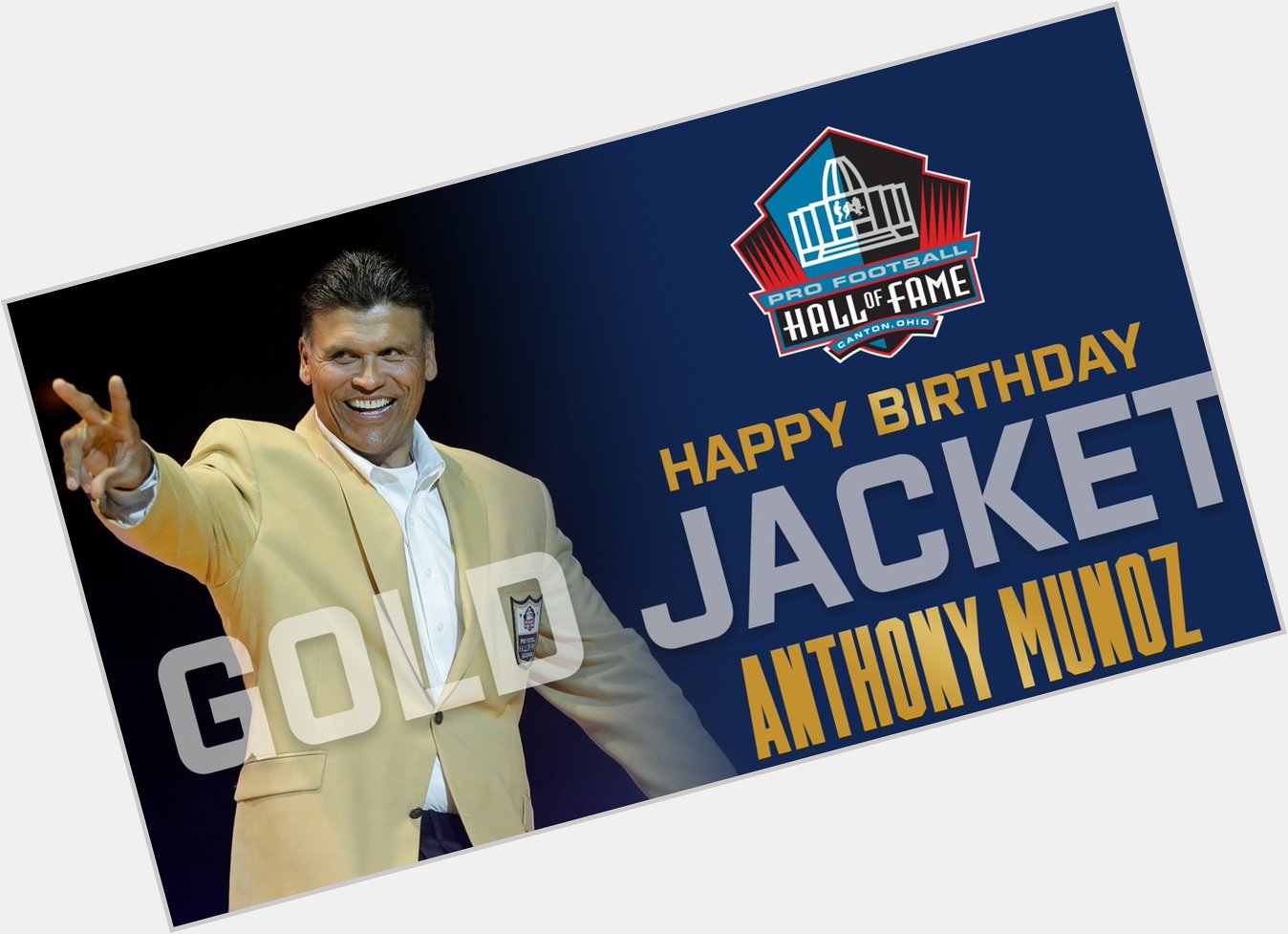 Happy Birthday to Hall of Fame Tackle Anthony Muñoz! Hall of Fame Enshrinement Class of 1998. 