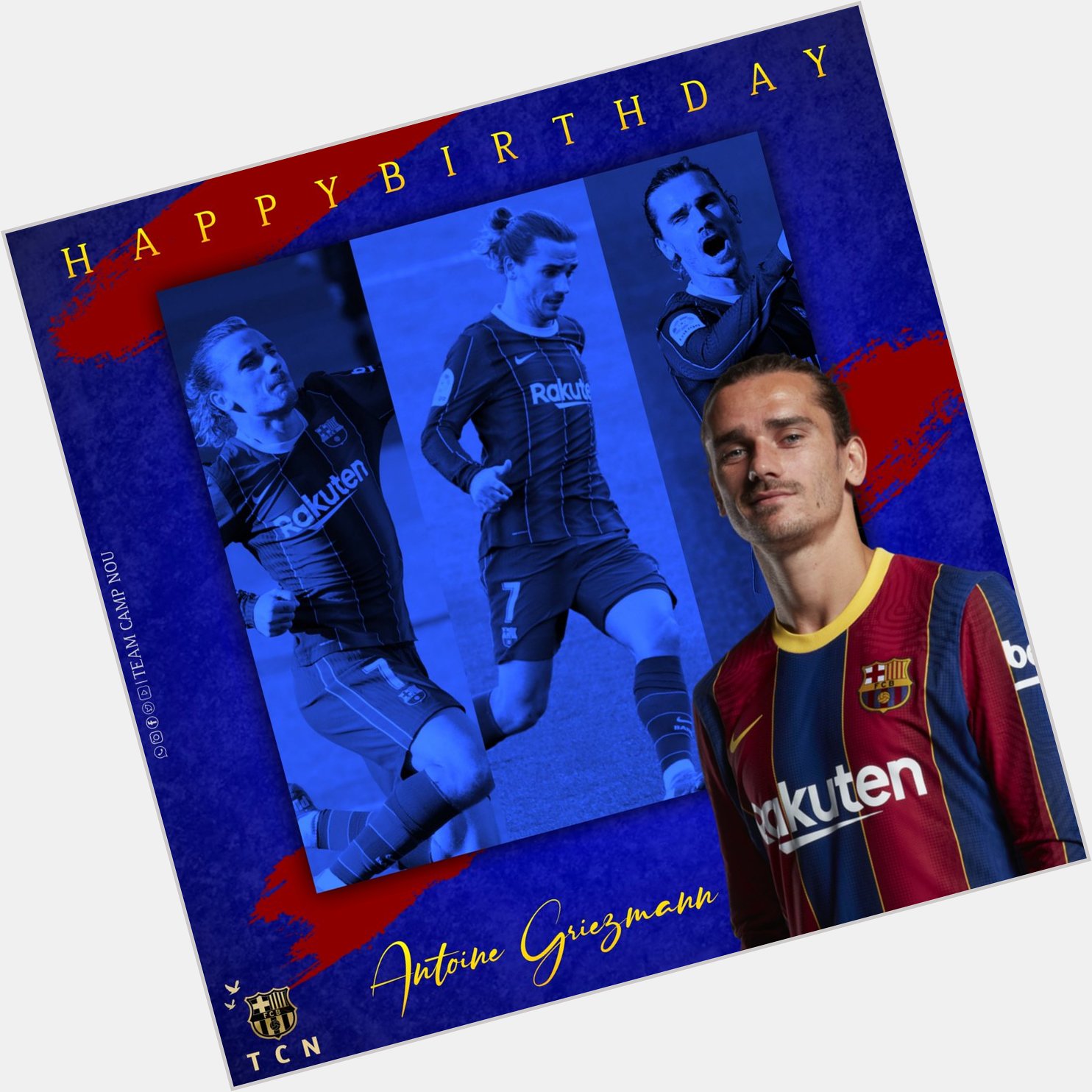 Happy Birthday    Antoine Griezmann Jordi Alba Ronald Koeman 