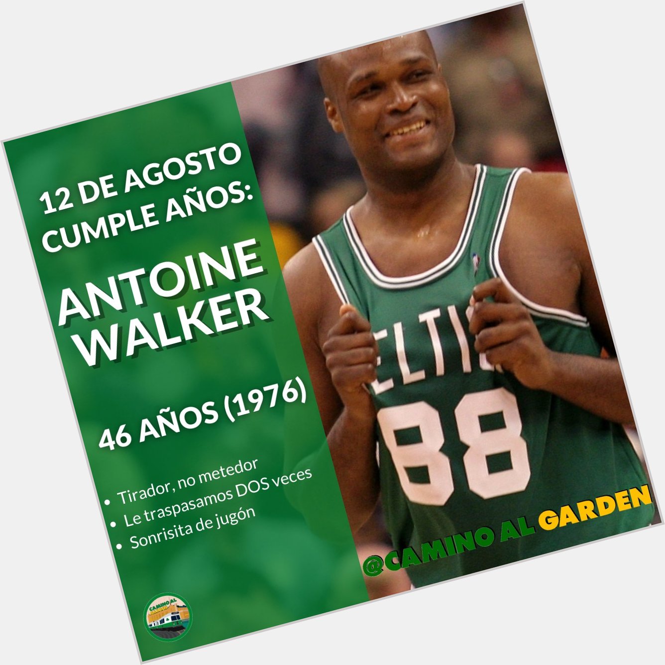 El término leyenda se creó para gente como Antoine Walker. 

Happy bday 