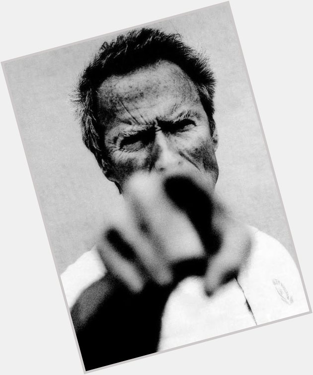 Happy Birthday to Clint Eastwood B&W Photo by Anton Corbijn  