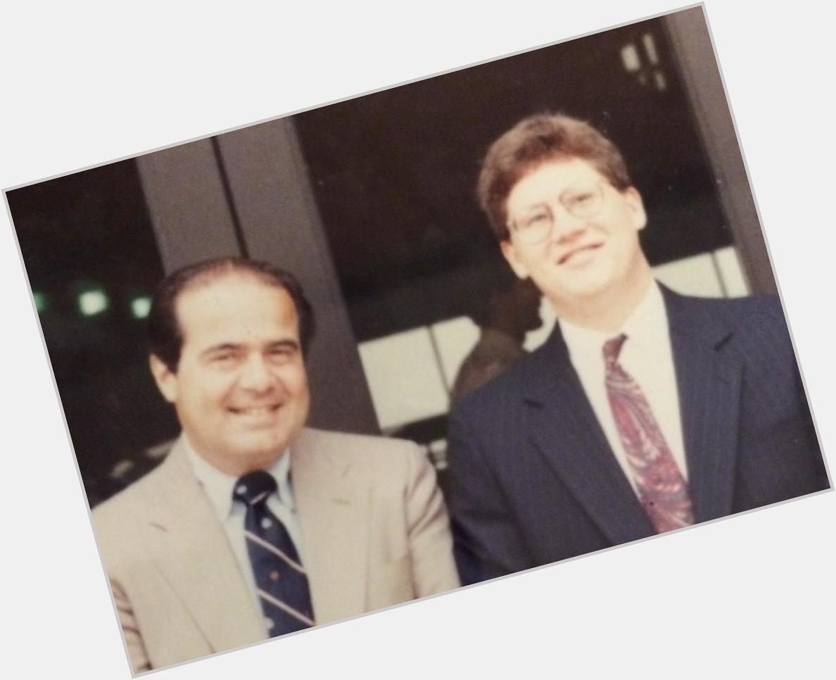 Happy 79th bday to Justice Antonin Scalia. Hard to believe I\m now the age he was when this pic was taken in 1990. 