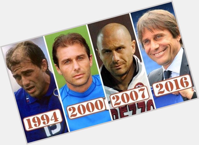  HAPPY BIRTHDAY Antonio Conte turns 46 today.

His hair\s come along way in the past 20 years... 