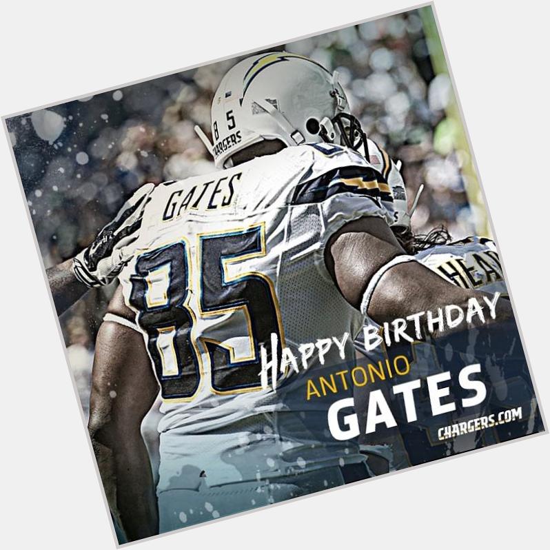 Happy 35th Birthday to TE Antonio Gates!      