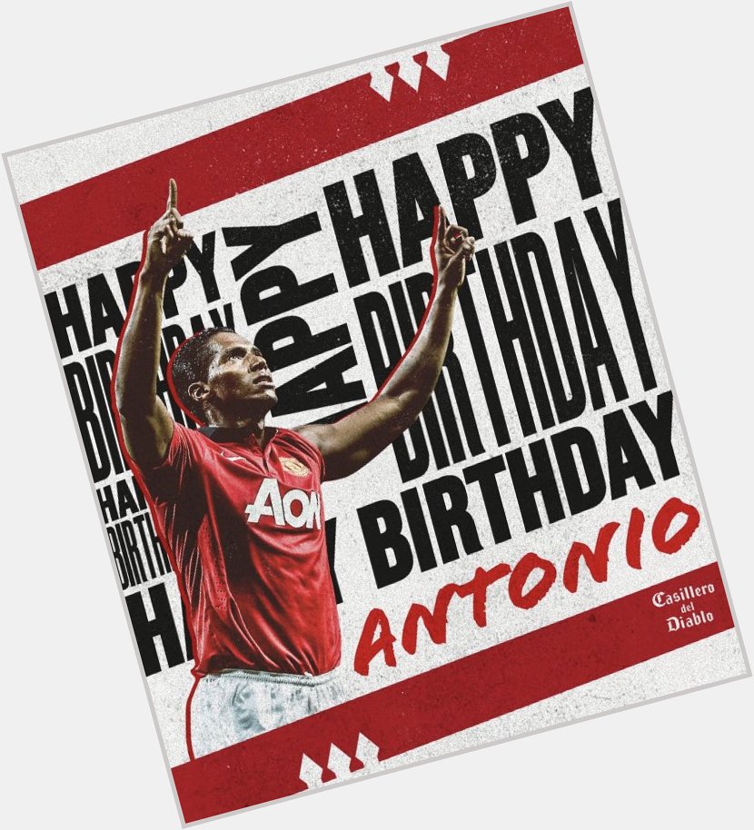    Happy Birthday to former United player Antonio Valencia!  
