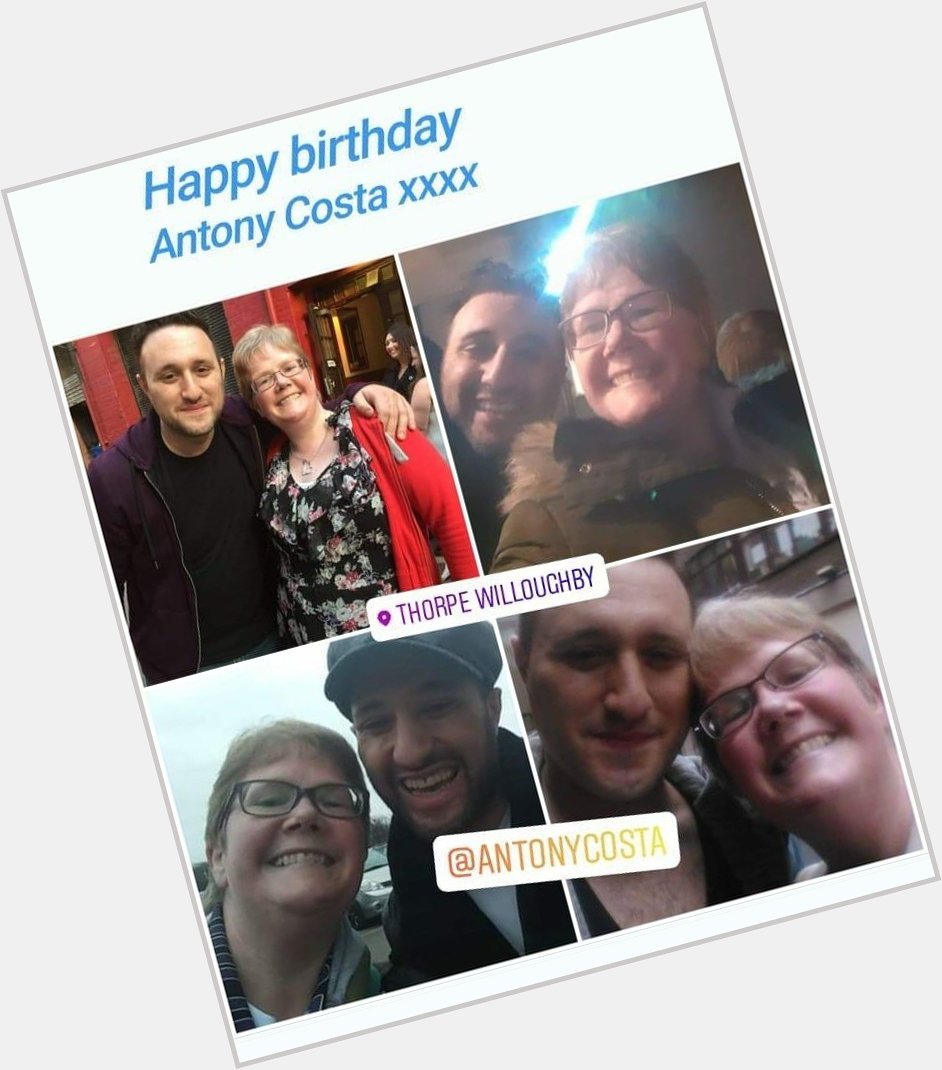 Happy birthday Antony Costa.  Have a fabulous lockdown day.  Xxx 