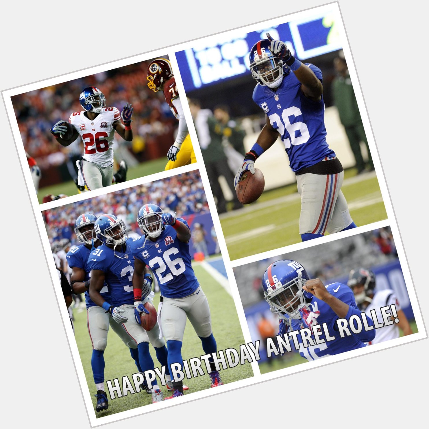 Happy Birthday to Captain Antrel Rolle!  