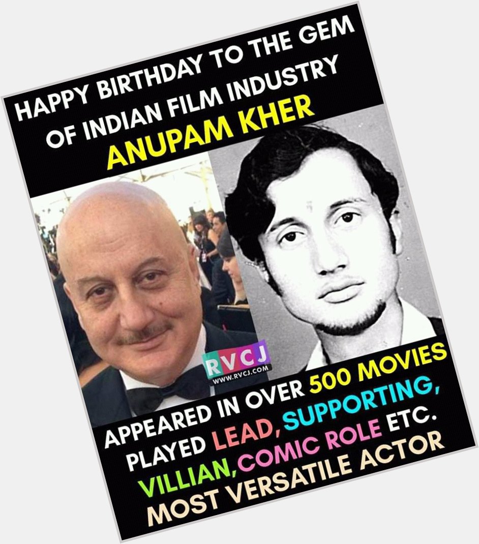 Wishing The Great Happy Birthday To Great Person Of Bollywood Sir Anupam Kher 