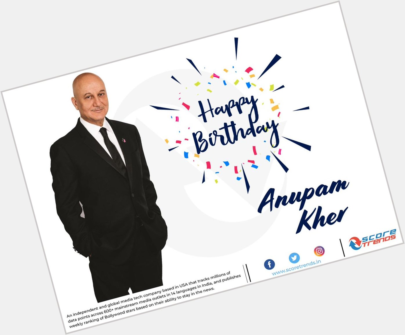 Score Trends wishes Anupam Kher a Happy Birthday!! 