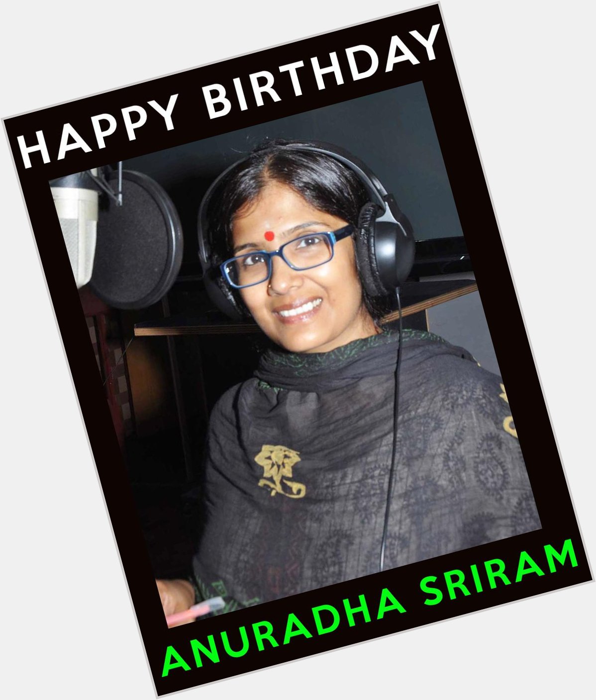 Happy Birthday Singer Anuradha Sriram.

Listen to her Evergreen \"Apadi Podu\" Song from Gilli -
 