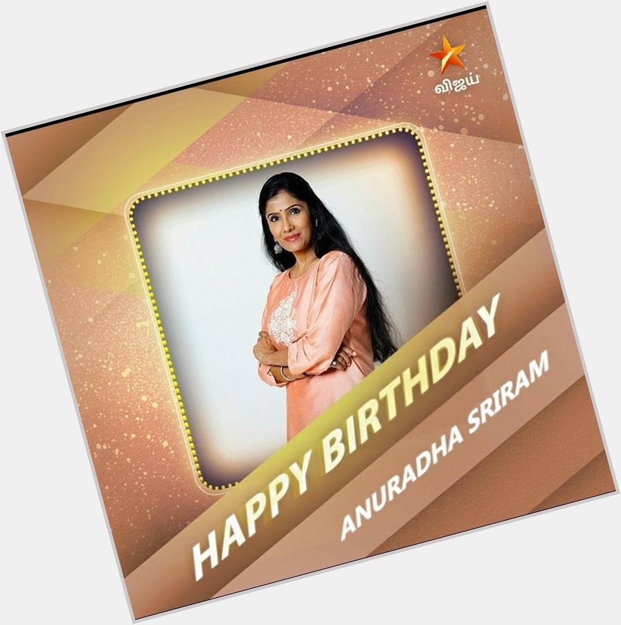 Happy birthday to our Anuradha Sriram mam. One of our favourite singer, entertainer and beautiful judge 