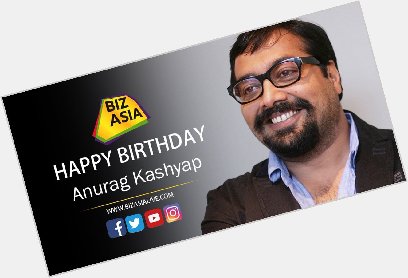 wishes Anurag Kashyap  a very happy birthday.  