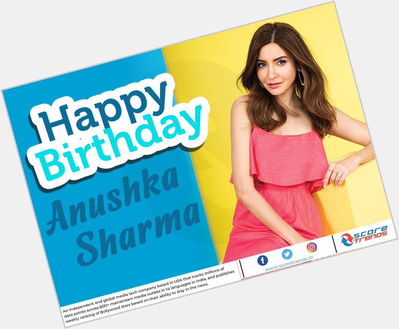 Score Trends wishes Anushka Sharma a Happy Birthday!! 