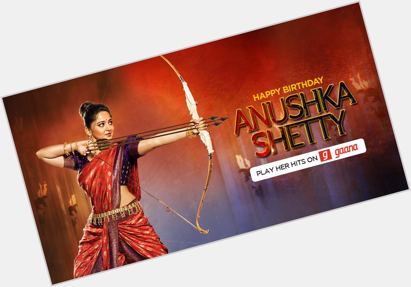 Wishing this warrior princess, Anushka Shetty a very Happy Birthday! 
Play her hits here:  