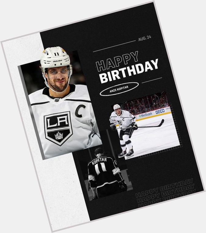 Today should be a national holiday. Happy Birthday, Anze Kopitar! -  