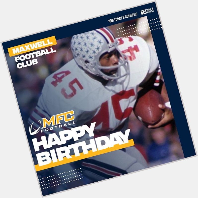 Happy 65th Birthday to the 1975 Maxwell Award winner, Archie Griffin!  
