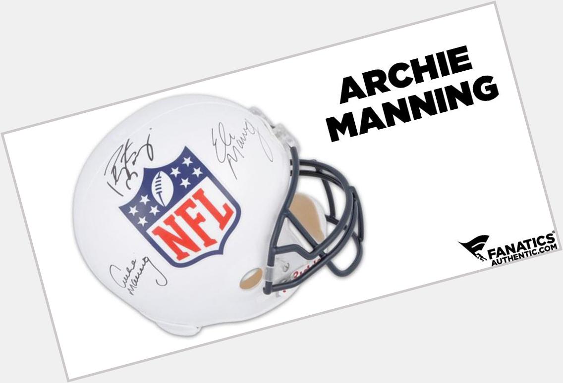 Happy Birthday Archie Manning! 

This triple signed NFL helmet w/ son\s Peyton & Eli is one awesome collector\s item. 