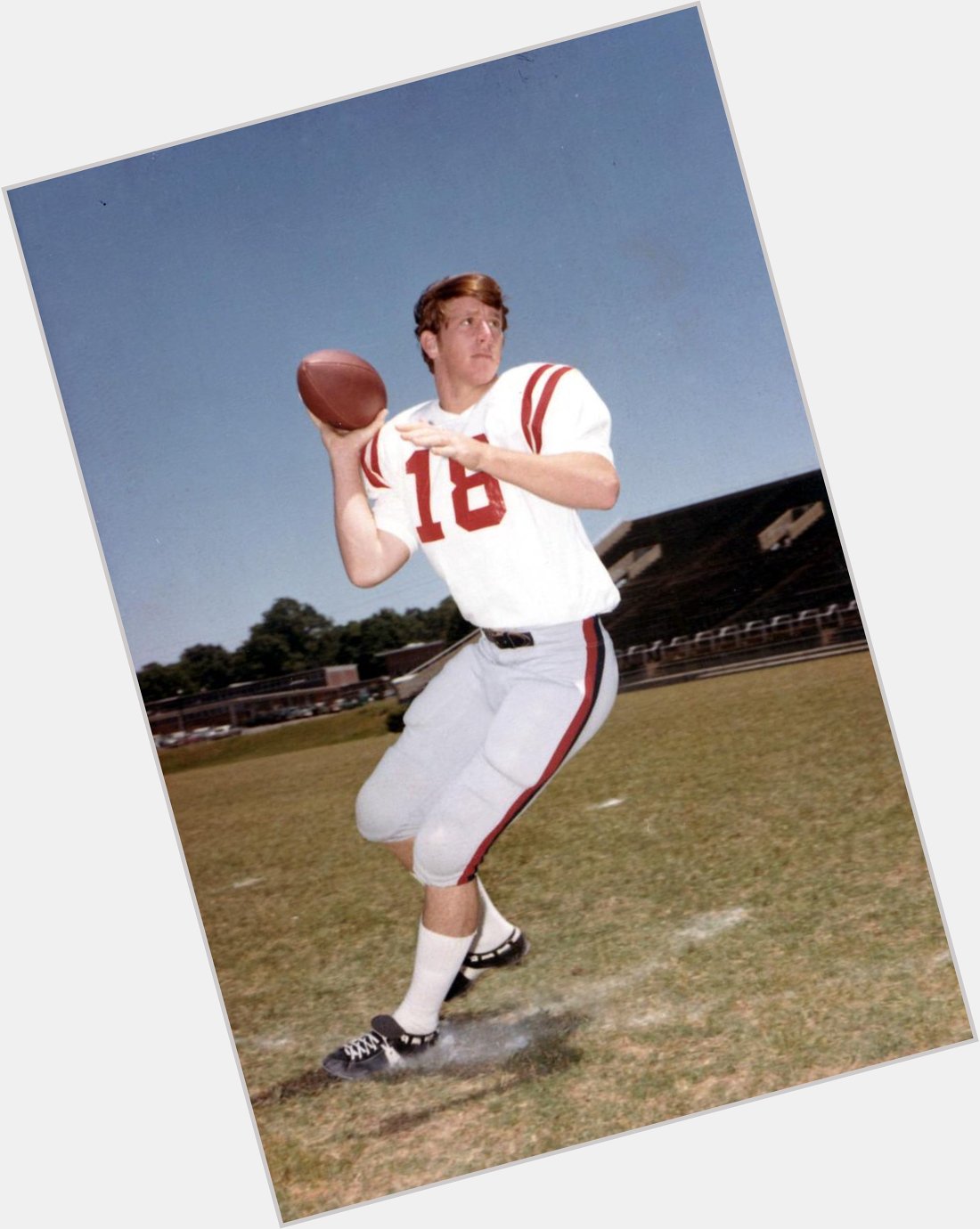 First Player in CFB to throw for 300 and rush for 100 in a game , Happy Birthday Archie Manning!!!!!! 