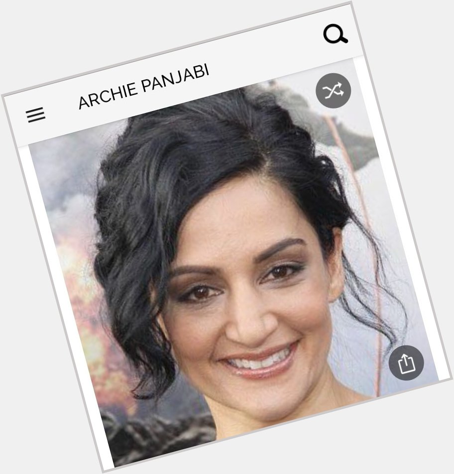 Happy birthday to this great actress.  Happy birthday to Archie Panjabi 