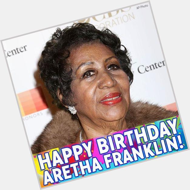 Oh happy day! Happy Birthday to 18-time Grammy winner Aretha Franklin! 