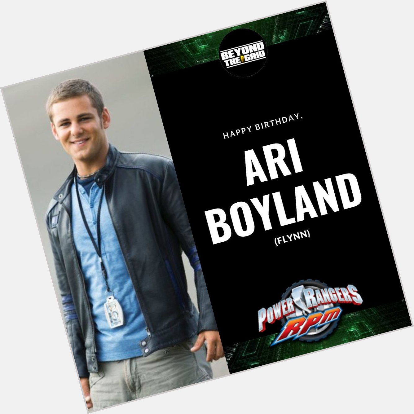 Happy Birthday, Ari Boyland aka Flynn from Power Rangers RPM!    