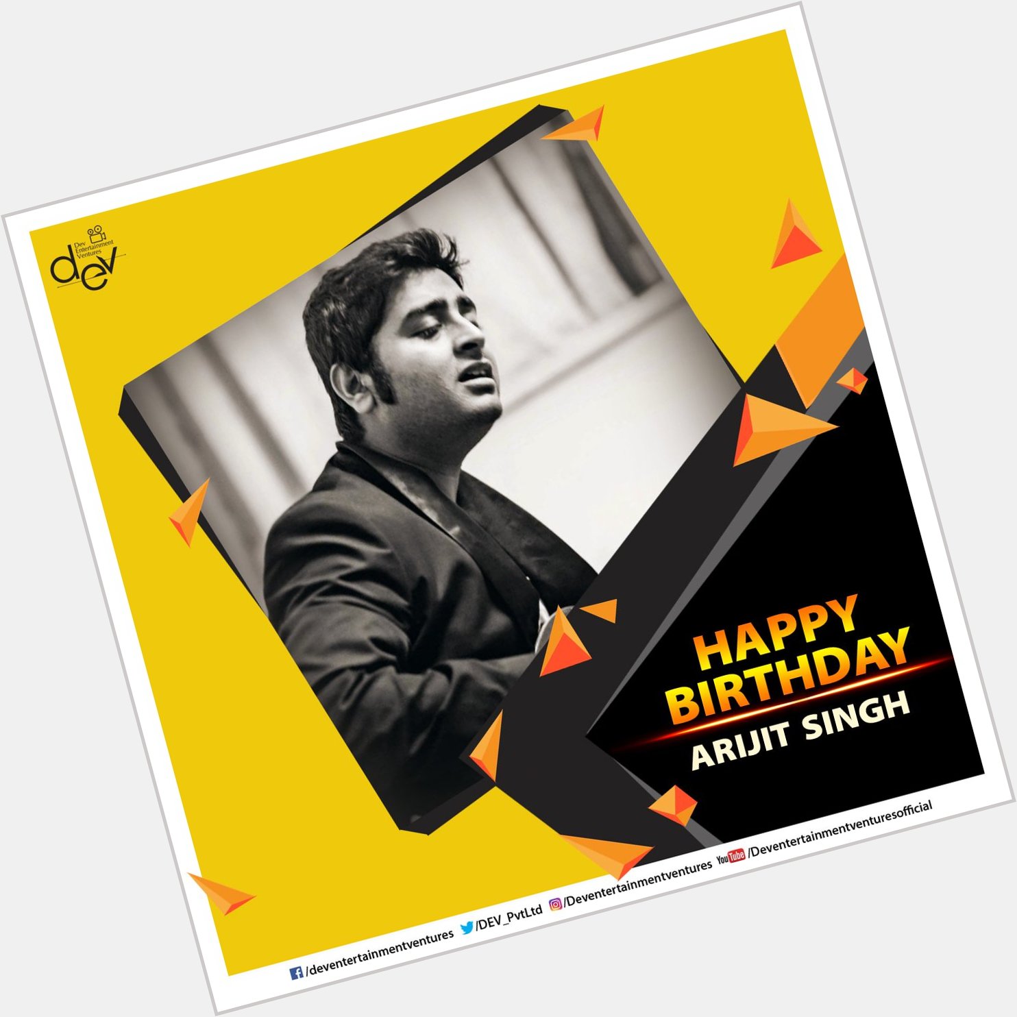 Happy Birthday to Arijit Singh. The master of melody, who has captivated the entire nation.  