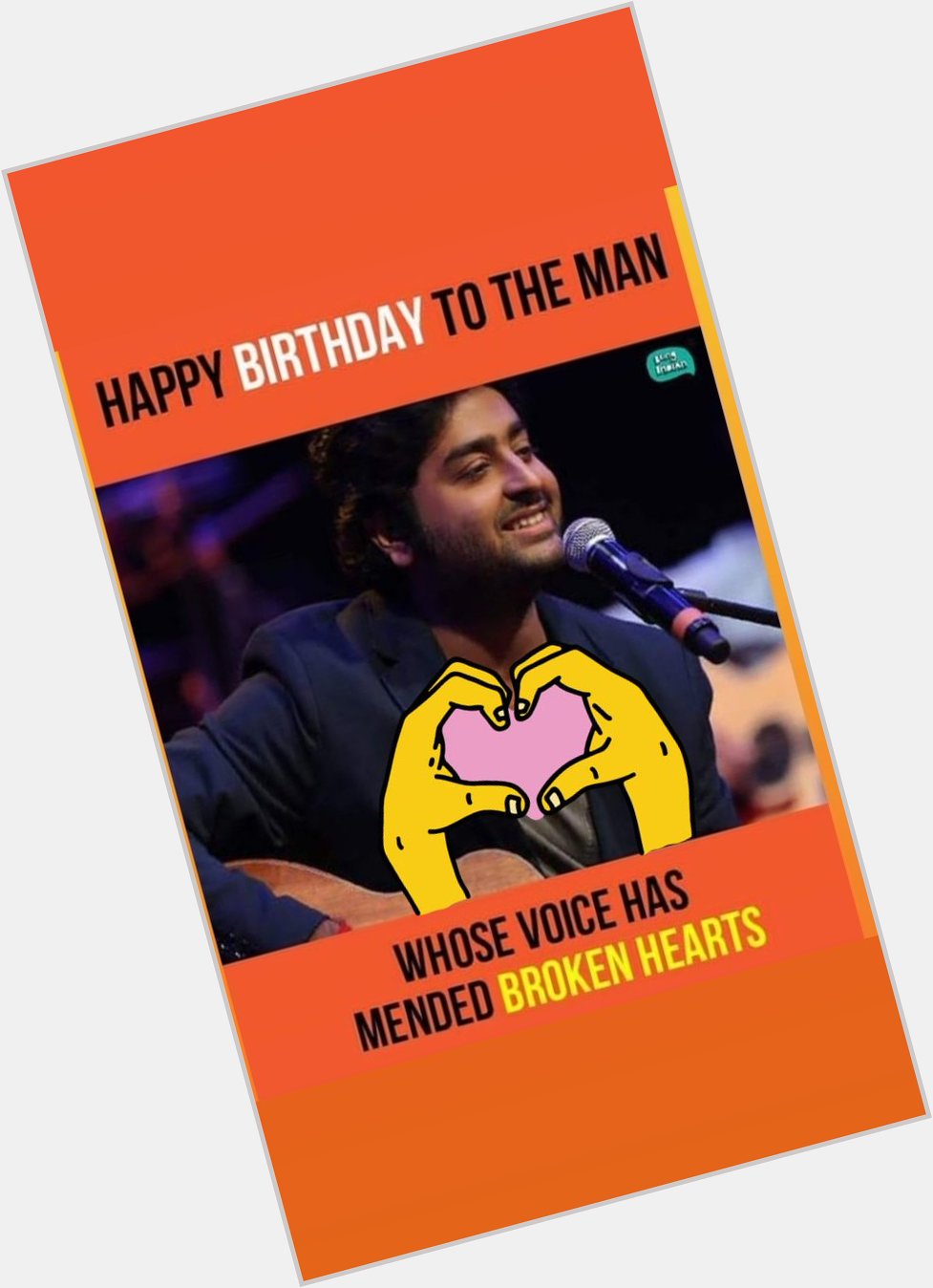 Happy birthday to my favourite    arijit Singh    World best singer 