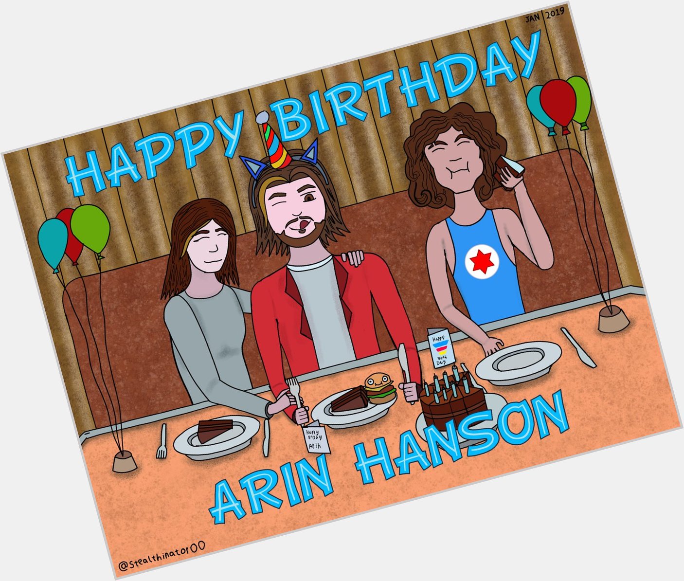   Happy birthday Arin Hanson. Have a fun time at your Birthday party. 