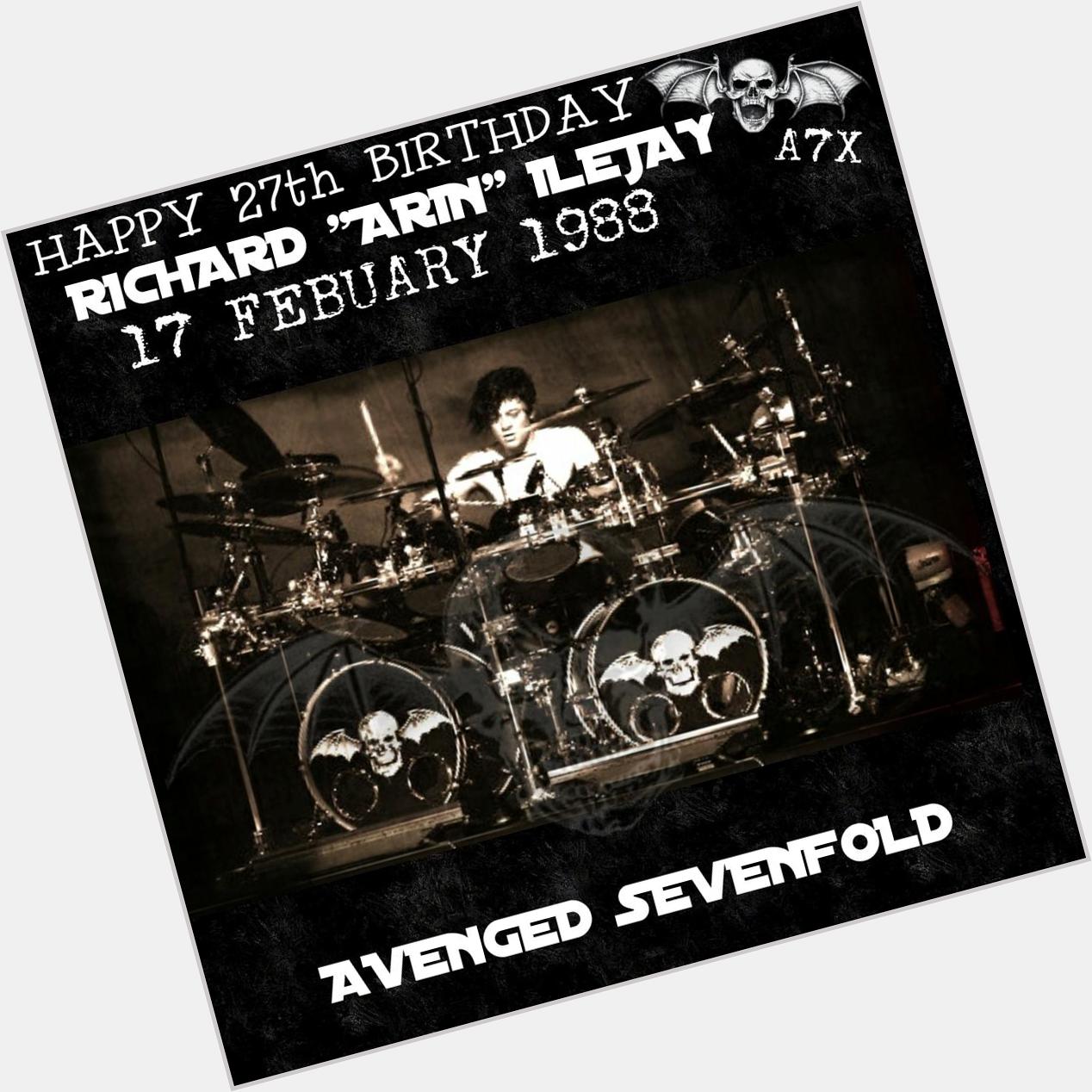 Happy 27th Birthday Arin Ilejay! Keep rock with Avenged Sevenfold  