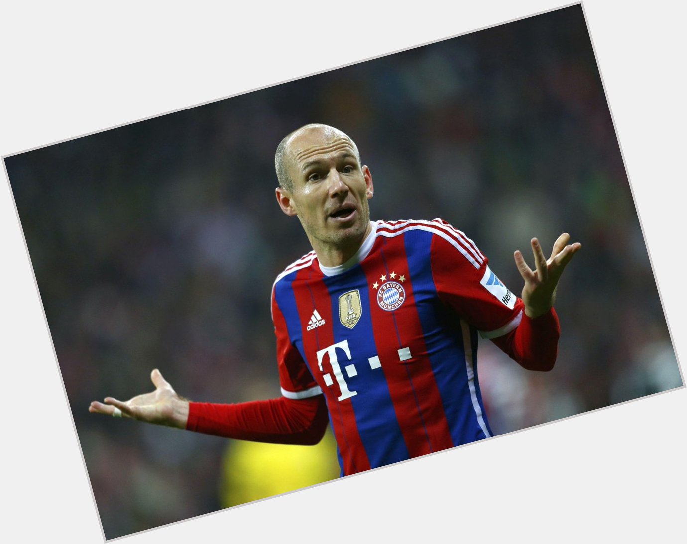 Happy 31st birthday to Bayern Munich and Netherlands winger Arjen Robben, a man who gets quicker the balder he gets. 
