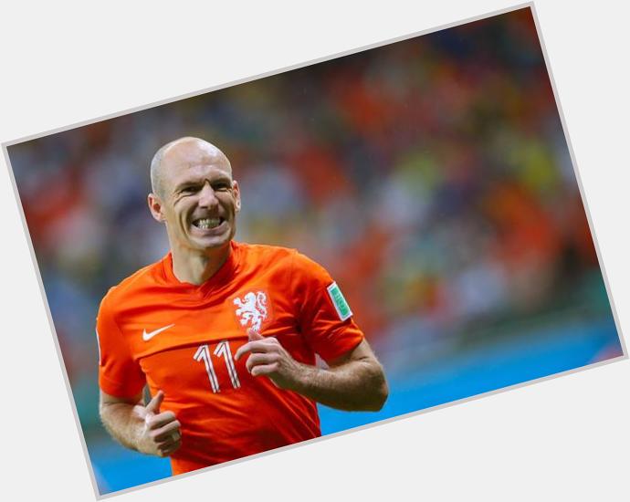 Happy 31st birthday to left-footed players, Arjen Robben. 