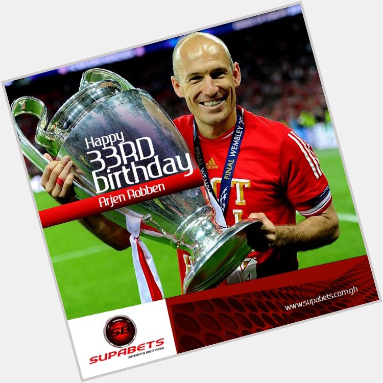 Happy 33rd birthday to Dutch and Bayern Munich winger, Arjen Robben. 