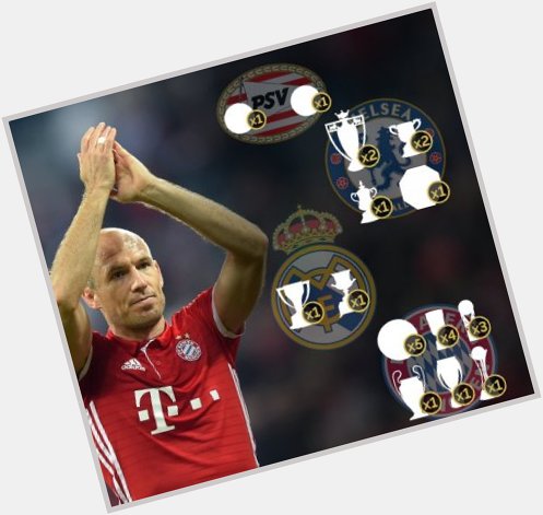 Happy 33rd birthday to Arjen Robben! 

Just the 25 major honours in his club career   