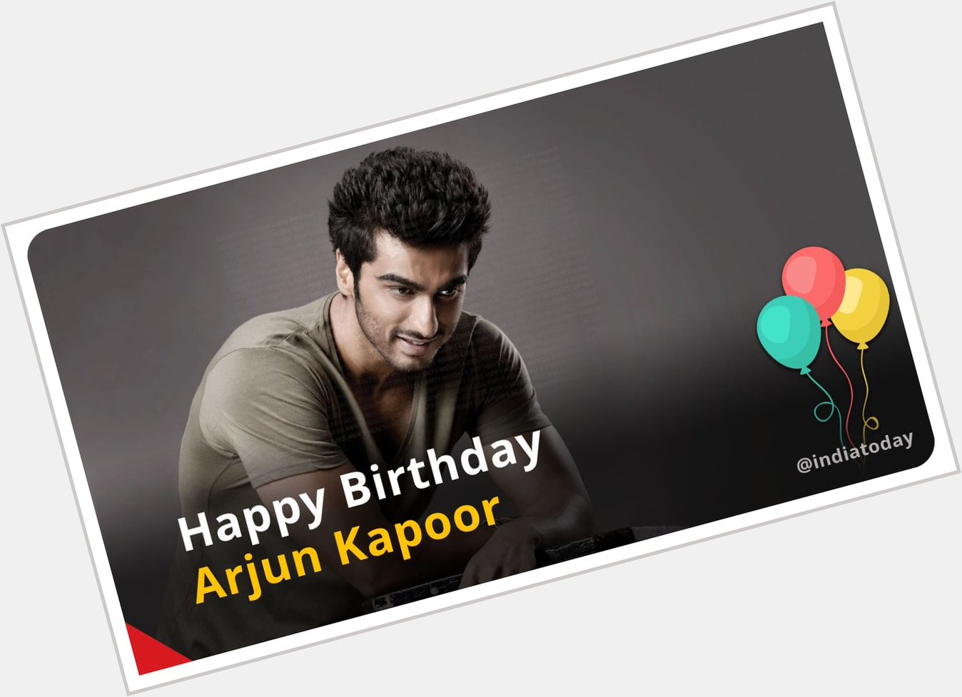 Wishing Arjun Kapoor ( a very happy birthday!   