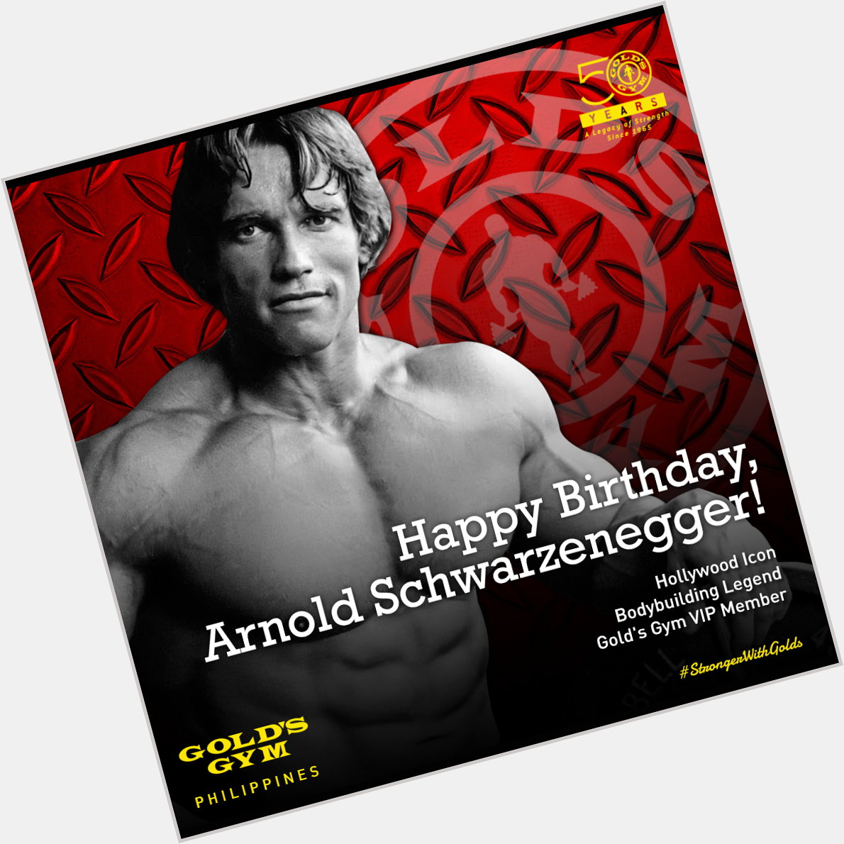 Legend. Pioneer. Icon. Happy 68th birthday, Arnold ! 