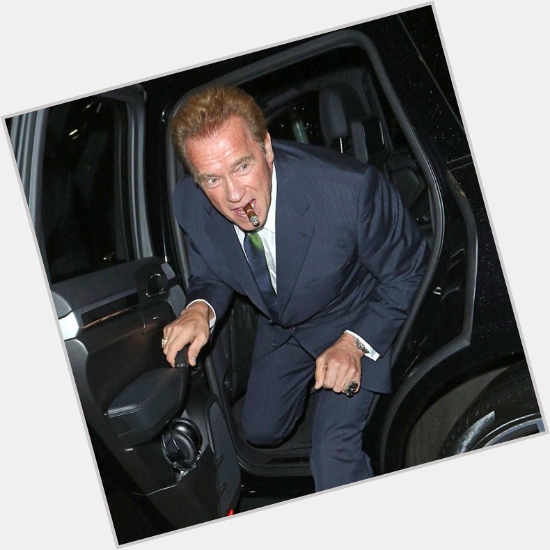 Happy 70th Birthday Arnold Schwarzenegger. Here he is arriving at the ICC last year. He\ll be back in September! 