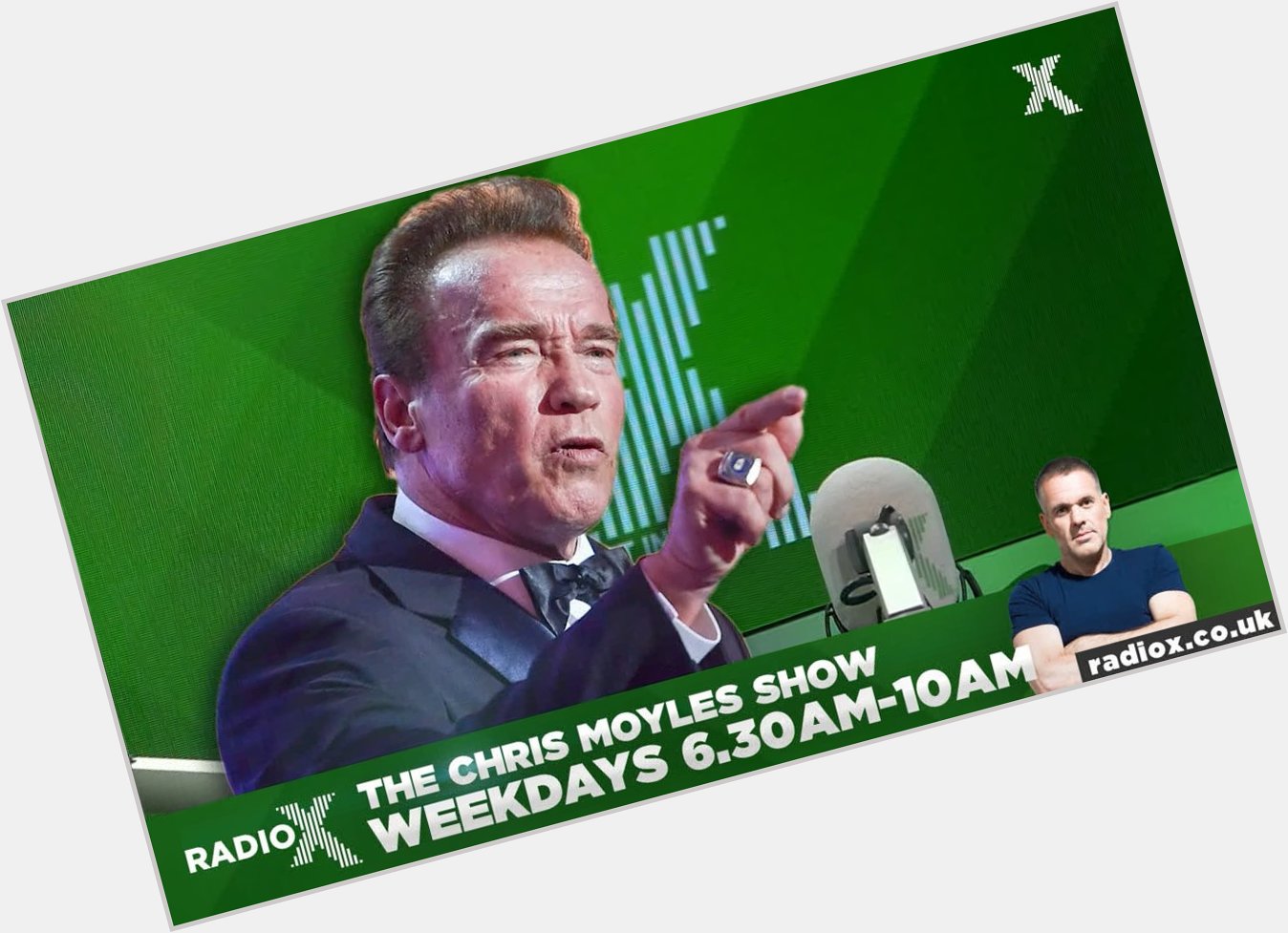 VERY special guest Arnold Schwarzenegger has Chris Moyles in hysterics! (P.S. Happy Birthday Arnie, you legend.) 