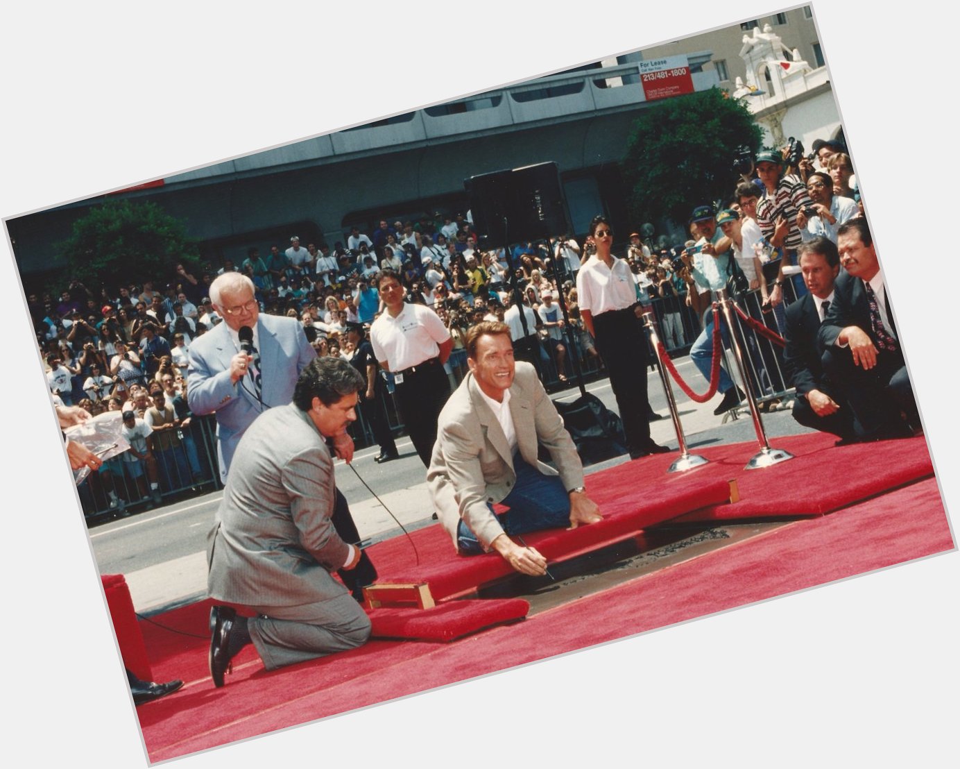 Happy birthday Arnold Here\s a shot from his imprint ceremony in the summer of 1994. 