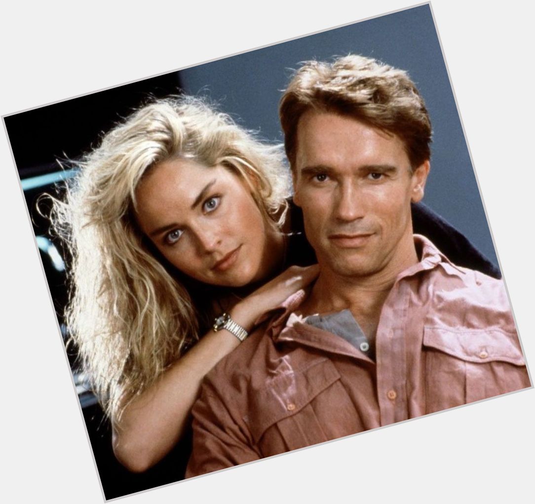 Have to wish Arnold Schwarzenegger a Happy Birthday. Here he is with SHARON STONE 