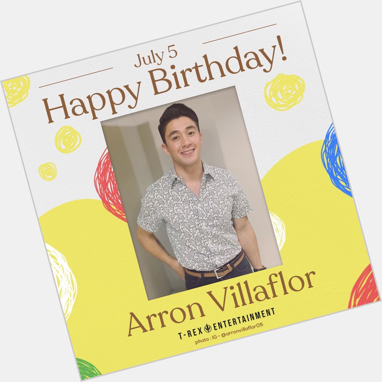 Happy 30th birthday, Arron Villaflor! 

Best wishes on your special day. 