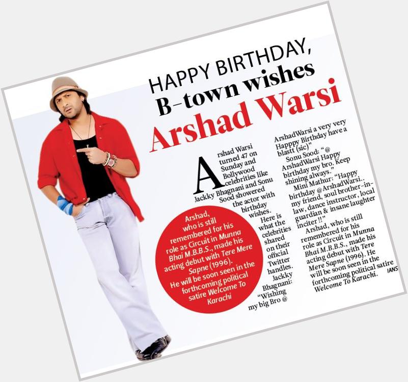  Daily Post India Epaper at 20th April \" Happy Birthday B-Town wishes Arshad Warsi\" 